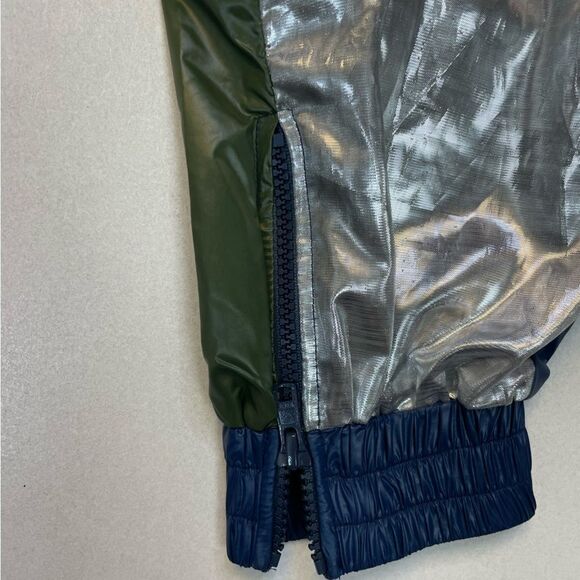 AIELLO By Frankies Bikinis Luminescent Track Pants Women XS Colorblock - Picture 3 of 8